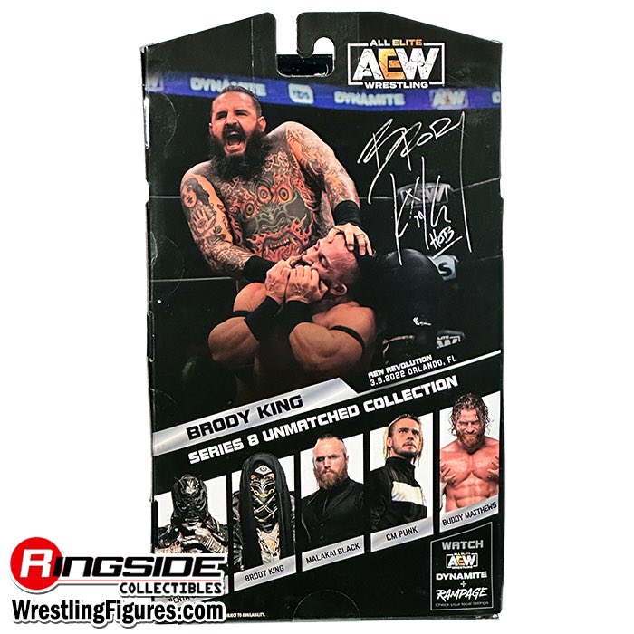 CM Punk and Brody King AEW Unmatched 8 Chase and Rare Figures